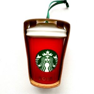 Starbucks 2015 Ornament - Red Ombré - NWT